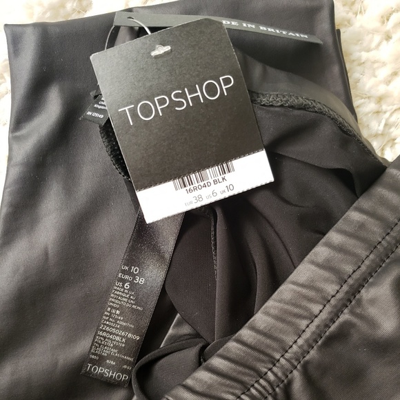 NWT Topshop leather-look leggings - Picture 4 of 6
